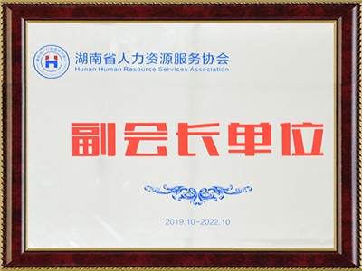 湖南省人力資源服務協會副會長單位
